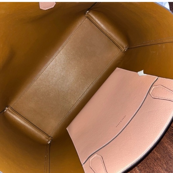 Tory Burch NWOT Blake Leather Tote and Wristlet -Color Pink Moon - Picture 5 of 7